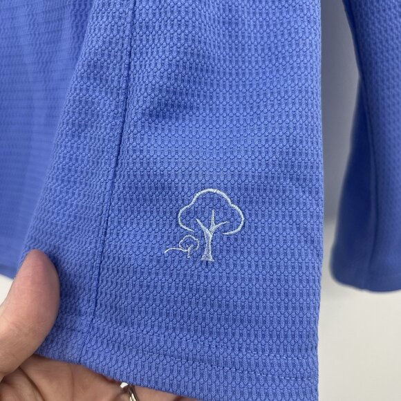 Straight Down Ellen Quarter Zip Blue UPF 50 Golf Top Women Medium - Picture 4 of 6
